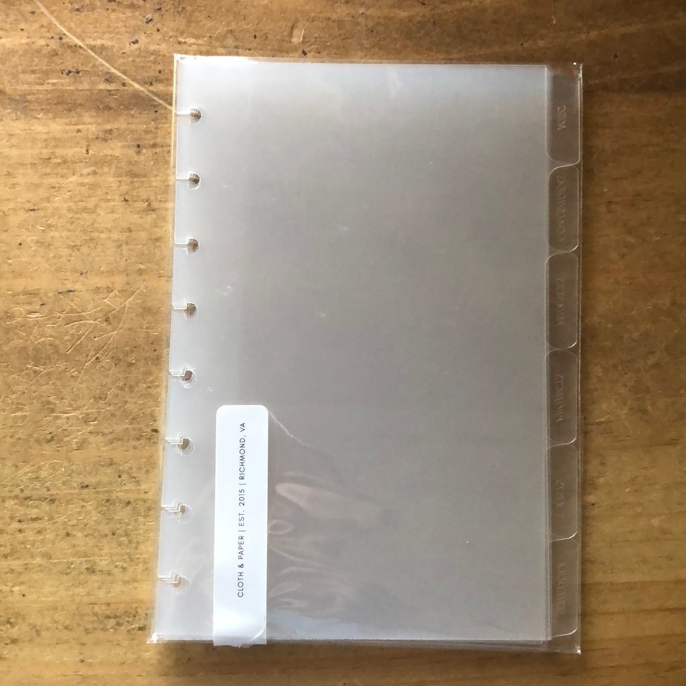Cloth and Paper Half Letter CEO Side Tab Dividers Di
